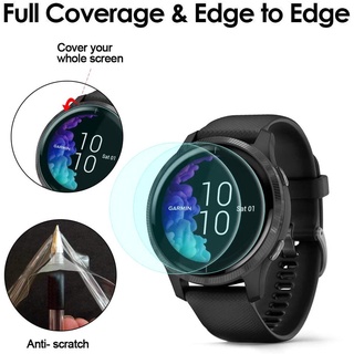 Set 2 Miếng Dán Mềm Trong Suốt Bảo Vệ Màn Hình Cho Đồng Hồ Garmin Venu 2 2s