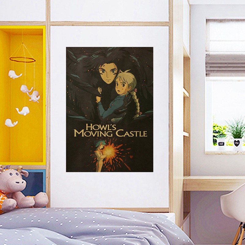 Poster Dán Tường Hình Nhân Vật Phim Hoạt Hình Hayao Miyazaki