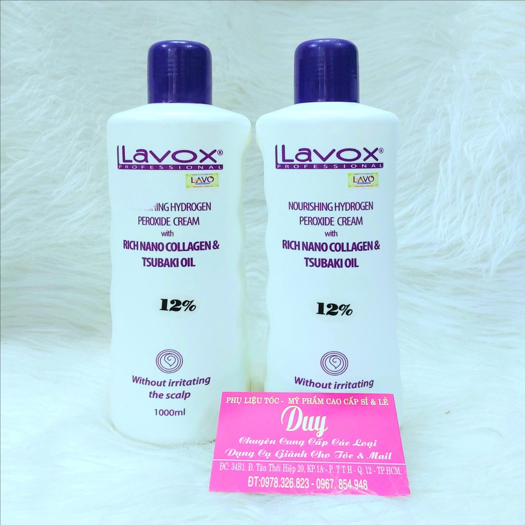 Oxy Trợ Nhuộm Lavox  1000ml Hàng Chuẩn Công Ty