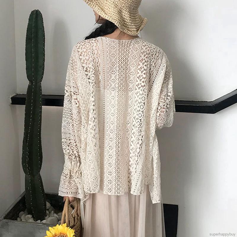 Áo khoác ren dáng dài thanh lịch dành cho nữ | BigBuy360 - bigbuy360.vn