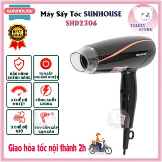 Máy sấy tóc sunhouse màu đen 1200w shd2306 - hàng chính hãng bh12t