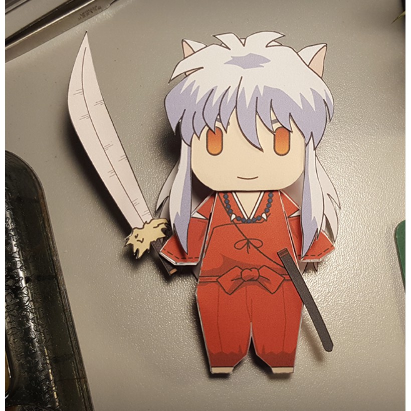 [ Standee Anime ] Giấy xếp mô hình nhân vật Inuyasha