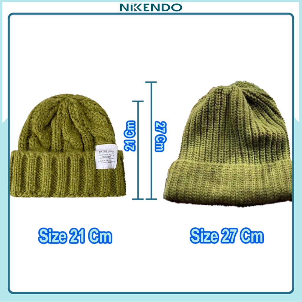 Mũ Len Nữ Mũ Beanie Trơn Nón Len Nữ Hàn Quốc Mùa Đông ML3