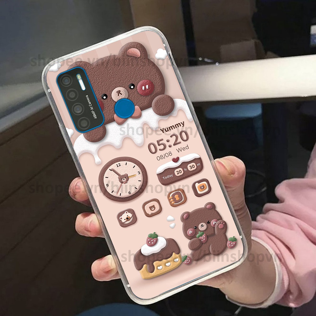 Ốp Vsmart Star 5 / Joy 4 / Live 4 in 3D icon gấu nổi siêu xinh, siêu đáng yêu, cá tính phong cách