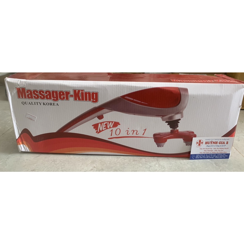 Máy Massage KING cầm tay 10 đầu BẢO HÀNH 6 THÁNG