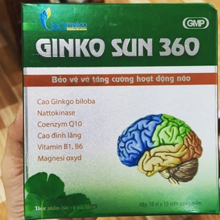 Bổ não Ginko Sun 360 – Cty DP Abipha