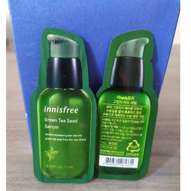 Mẫu thử Serum Trà Tươi Da Hỗn Hợp Dầu Mụn Innisfree 1ml