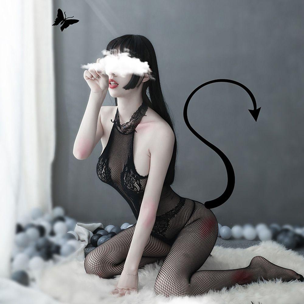 Bộ Đồ Ngủ Liền Thân Phối Ren Hoa Trong Suốt Quyến Rũ Cho Nữ