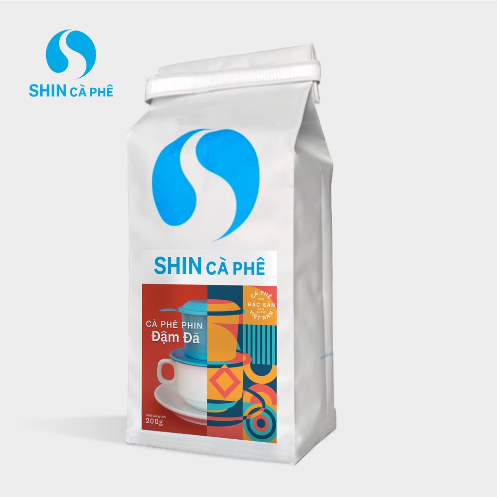 Cà phê truyền thống pha phin SHIN Cà Phê - PHIN ĐẬM ĐÀ 200gr | BigBuy360 - bigbuy360.vn