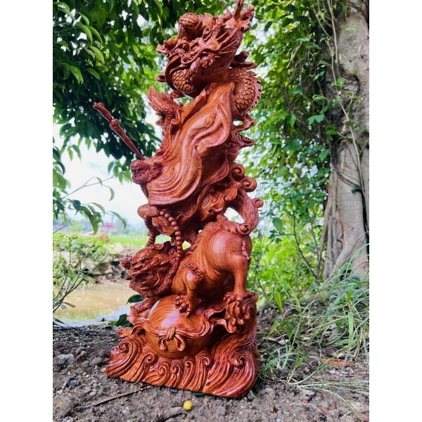 Tượng đạt ma sư tổ múa võ cao 40cm