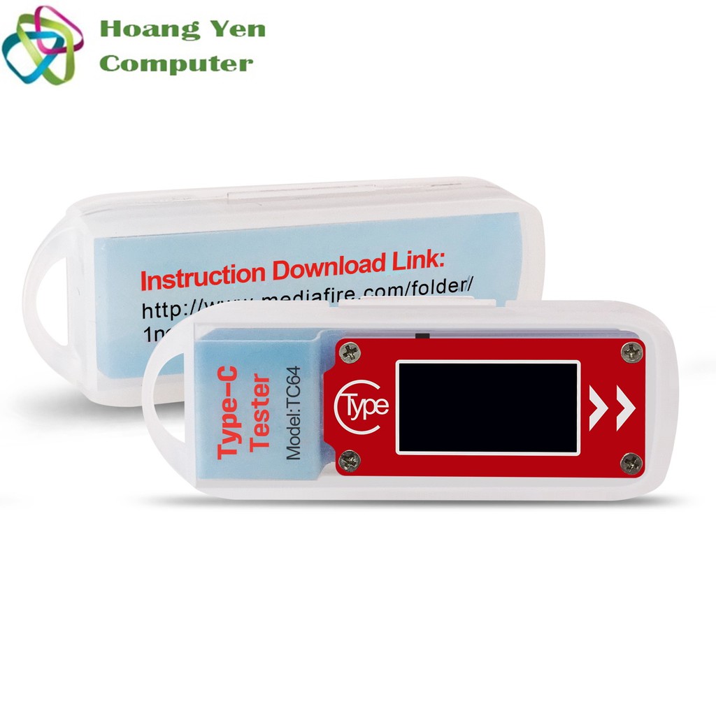 Usb Tester Type C - Thiết Bị Đo Dòng Điện Đầu TYPE C RuiDeng TC64 Màn Hình Led Màu Hiển Thị - BH 3 Tháng 1 Đổi 1