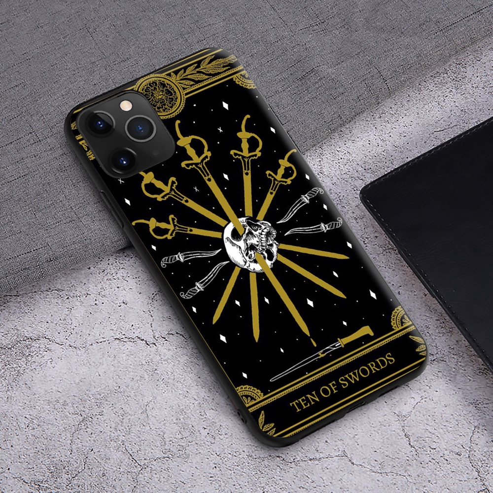 Ốp Điện Thoại Tpu Dẻo Họa Tiết Bài Tarot Magical Death Độc Đáo Cho Iphone 11 Pro Xs Max Xr X 8 7 6s 6 Plus D82