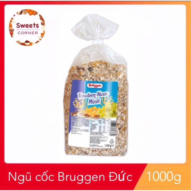 Ngũ cốc và trái cây khô ăn liền Fruchte -Musli mit 1000g