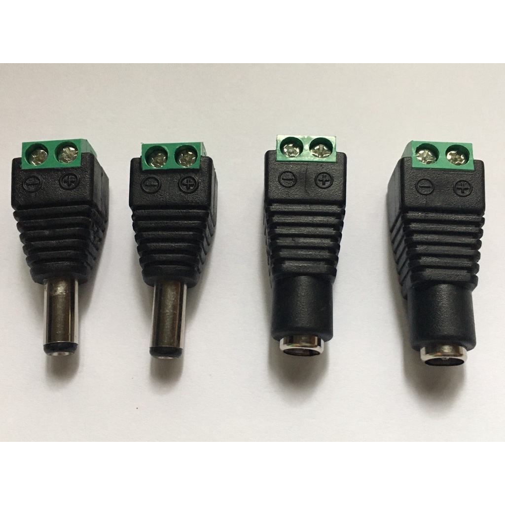 Jack nối nguồn DC 5.5x2.1mm có vít vặn
