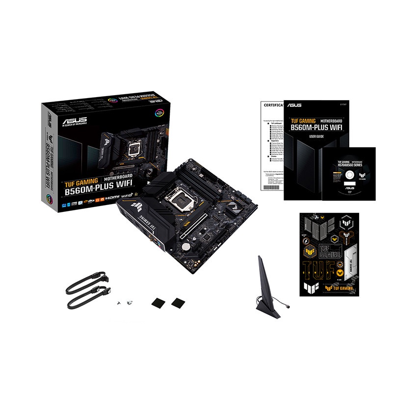 Mainboard ASUS TUF GAMING B560M-PLUS WIFI (Intel B560, Socket 1200, m-ATX, 4 khe Ram DDR4)