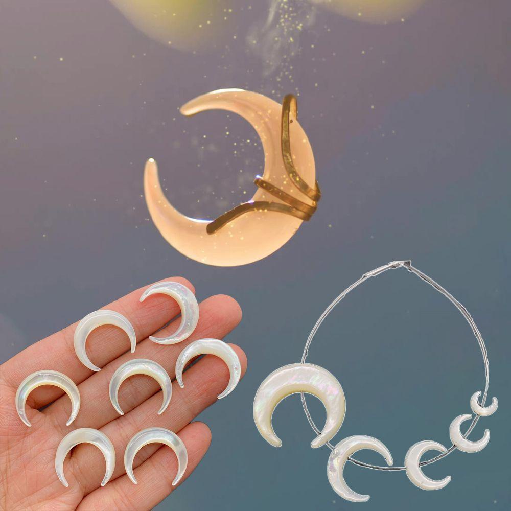 Mặt Dây Chuyền Hình Mặt Trăng Phong Cách Cổ Điển Dùng Làm Trang Sức DIY