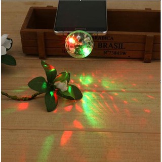Đèn Led small magic ball mini nhỏ gọn + Jack chuyển đổi Android
