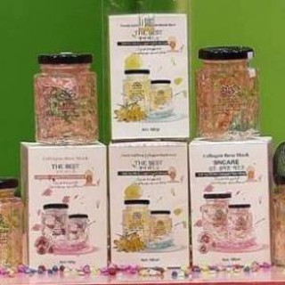 Nạ yến collagen Sara natural mẫu mới hoa hồng