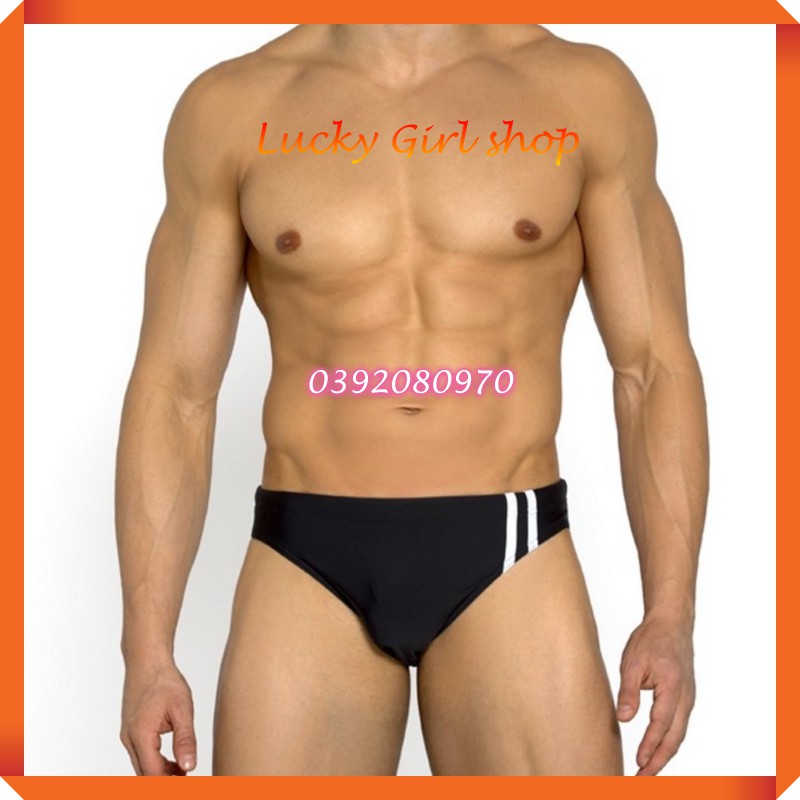 [BIG SIZE ĐẾN 100KG] Quần Bơi Nam Tam Giác Laha Chạy Sọc Chỉ Và Hoạ Tiết Size M-3XL - Lucky Girl shop