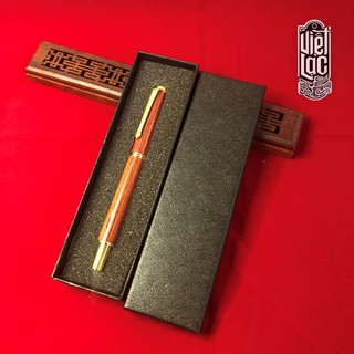 Bút Lông Bơm Mực Thân Gỗ Cao Cấp Lục Phẩm Đường