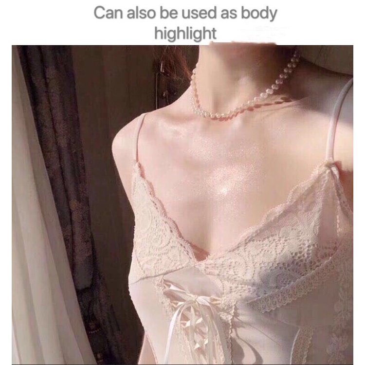 Phấn bắt sáng trang điểm che khuyết điểm ánh nhũ lấp lánh mịn màng dành cho da mặt