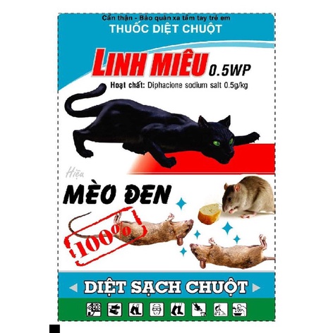 Chế phẩm Diệt Chuột Linh Miêu 0.5Wp Gói 5Gr