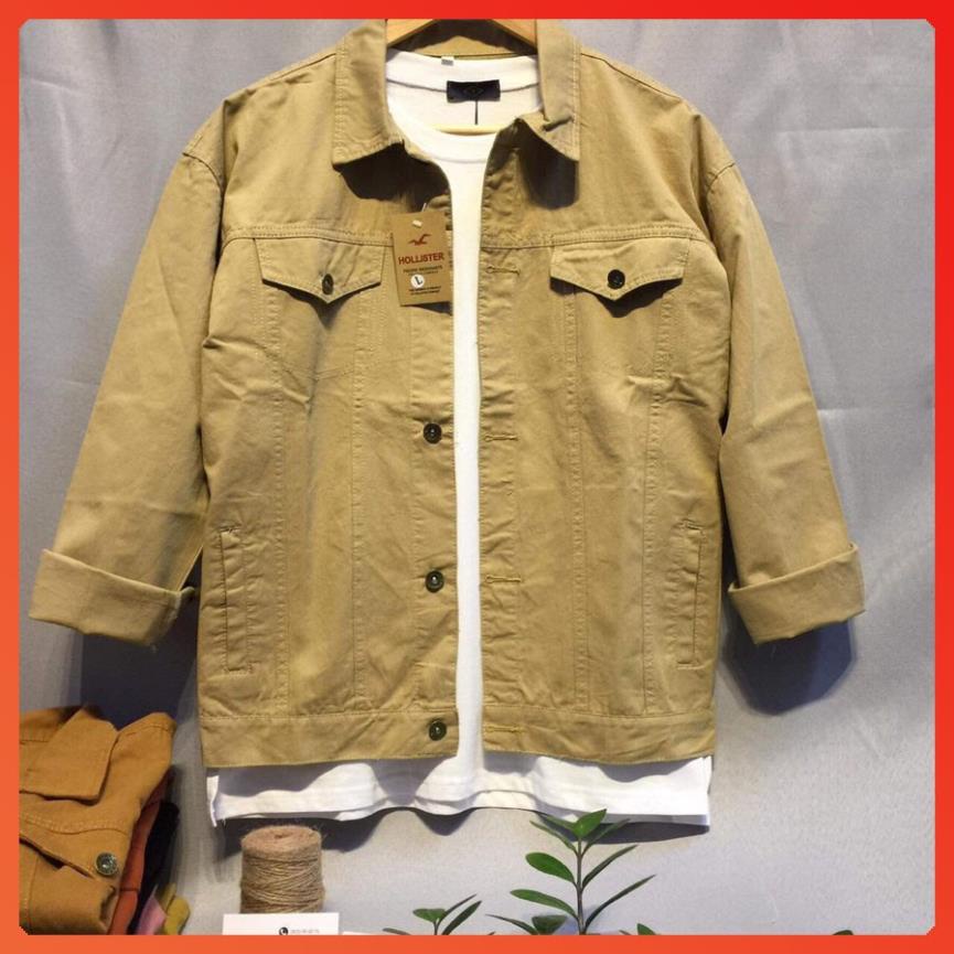 ÁO KHOÁC KAKI JEAN NAM ĐẸP THỜI TRANG MỚI NHẤT
