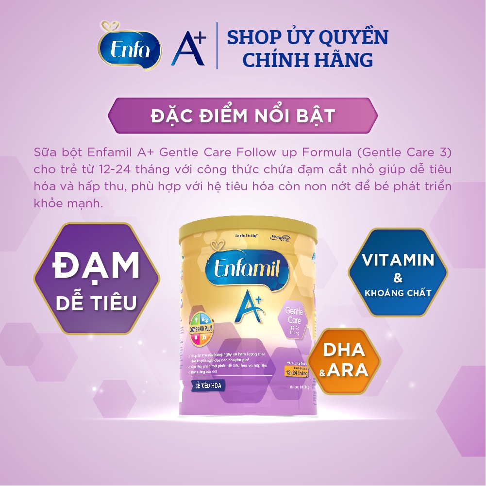 Sữa Enfamil A+ Gentle care 800g