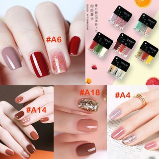 Bộ 3 sơn móng tay màu kẹo xinh xắn,Sơn móng tay ba trong một đầy màu sắc dành cho bạn gái.