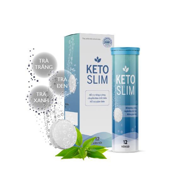 {{Chính hãng}} 🔹Sủi Giảm Cân KETO SLIM - Công Nghệ Đến Từ Nhật Bản (Tuýp 12 viên) Chính Hãng