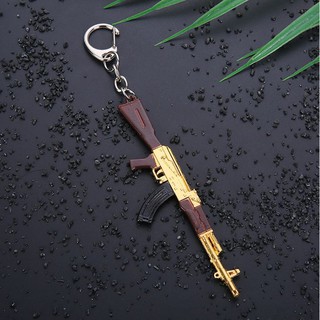Móc Khóa AKM Gold Game PUBG - Mô Hình Trưng Bầy Thép Vàng Size 12Cm