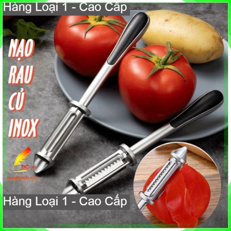 Nạo rau củ bào rau củ dụng cụ nạo bào sợi rau củ quả đa năng bằng inox gọt vỏ hoa quả trái cây