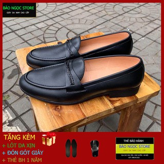 {ĐẾ KHÂU CHẮC CHẮN} Giày lười nam da bò thật ✅ Băng Dệp Thời Trang 🎁 Bảo Hành Nổ Da 12 Tháng🎁 Đế Cao Su Đúc ✅ Mã K28