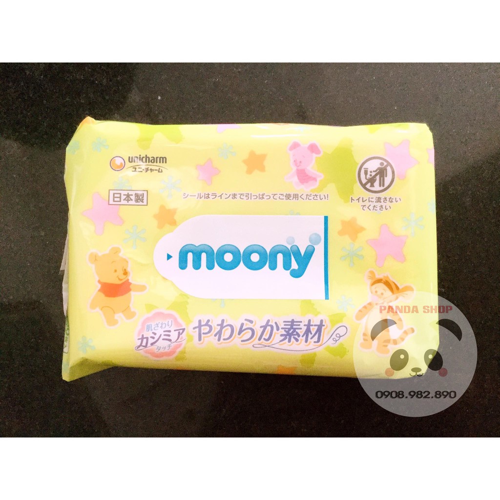 Khăn ướt Moony nội địa Nhật cho bé