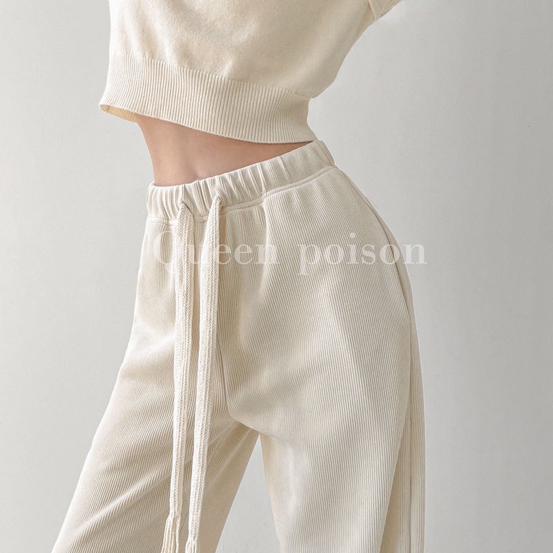 Quần Ống Rộng Lưng Cao Phong Cách Hàn Quốc 2022 Mới Dành Cho Nữ