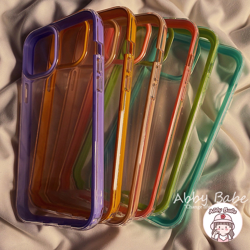 Ốp Điện Thoại TPU Mềm Chống Sốc 3 Trong 1 Màu Tím Cổ Điển Cho Iphone 14 12 11 Pro Max X XS