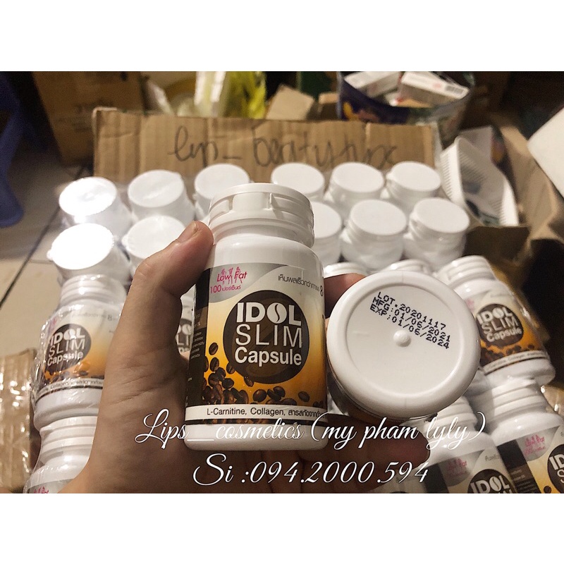 Giảm cân cà phê Idol Slim Capsule 15 viên màu trắng chính hãng Thái Lan