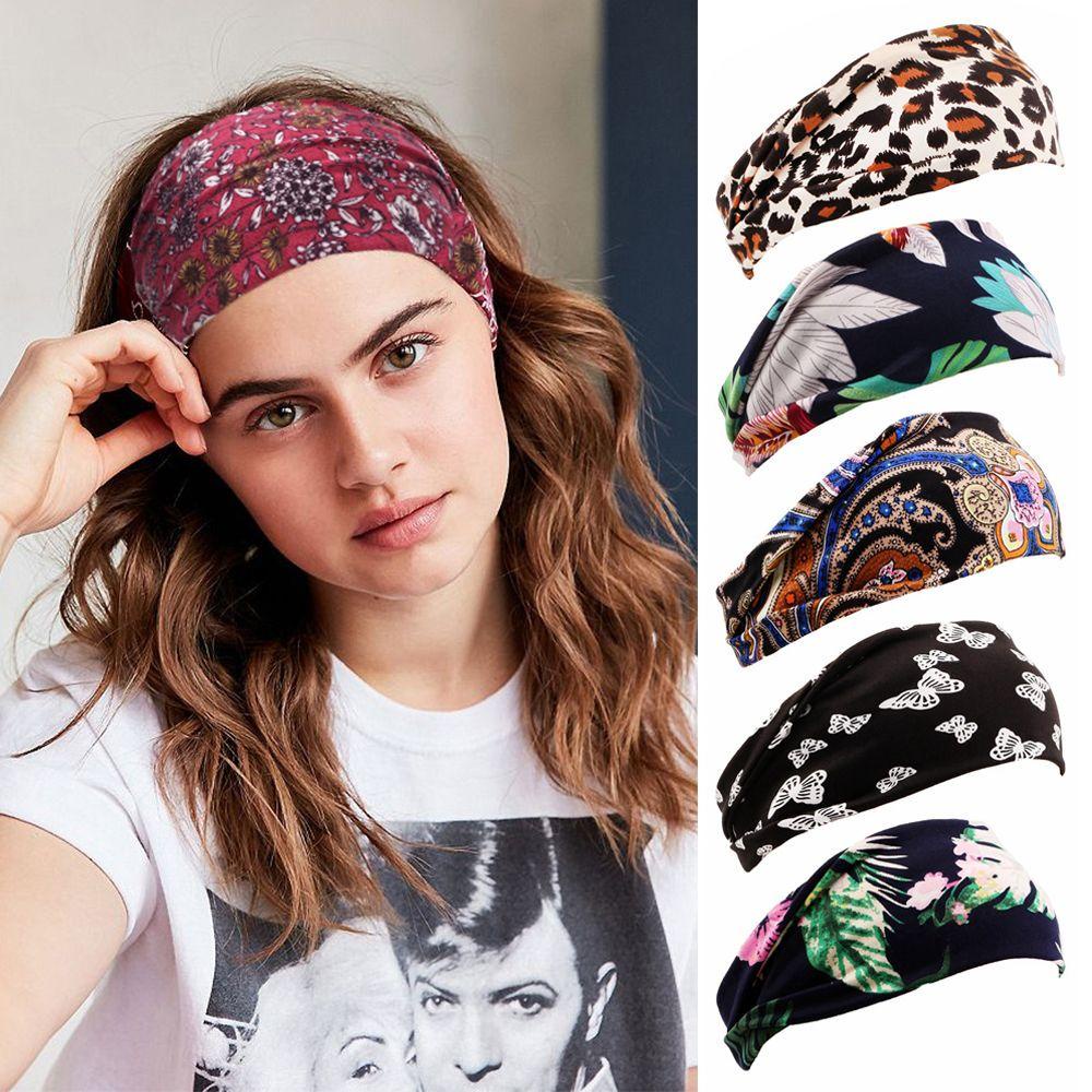 Băng Đô Co Dãn In Họa Tiết Boho Cho Nữ