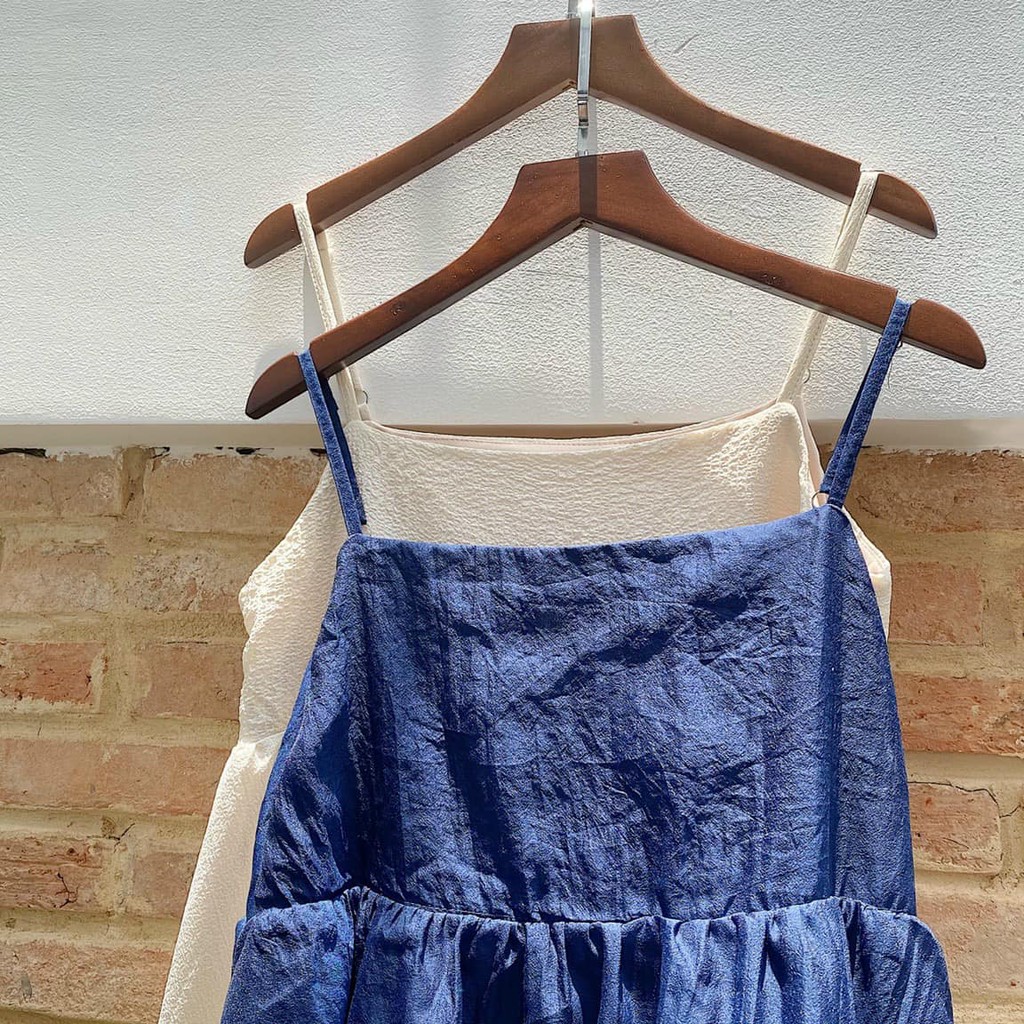 ĐẦM BABYDOLL DÀI HAI DÂY XINH XẮN MÀU NUDE TD | BigBuy360 - bigbuy360.vn