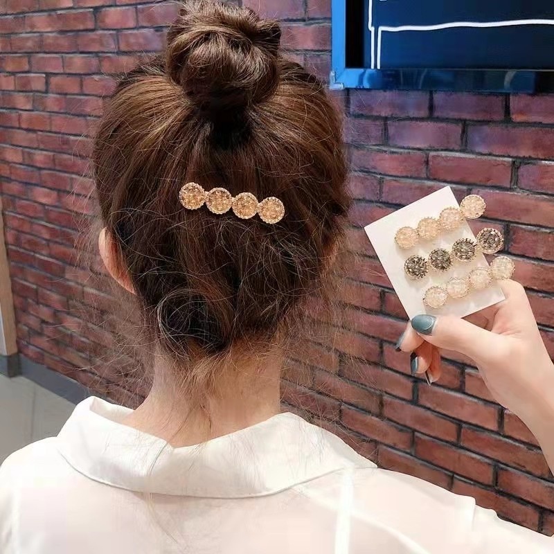 Kẹp Tóc Đính Đá Phong Cách Thời Trang Hàn Quốc Cho Nữ
