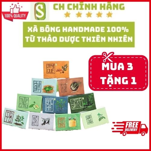 Xà bông trùm ngây trà xanh, xà bông từ thảo dược thiên nhiên giúp sáng da, ngừa mụn, ngừa viên lang lông.