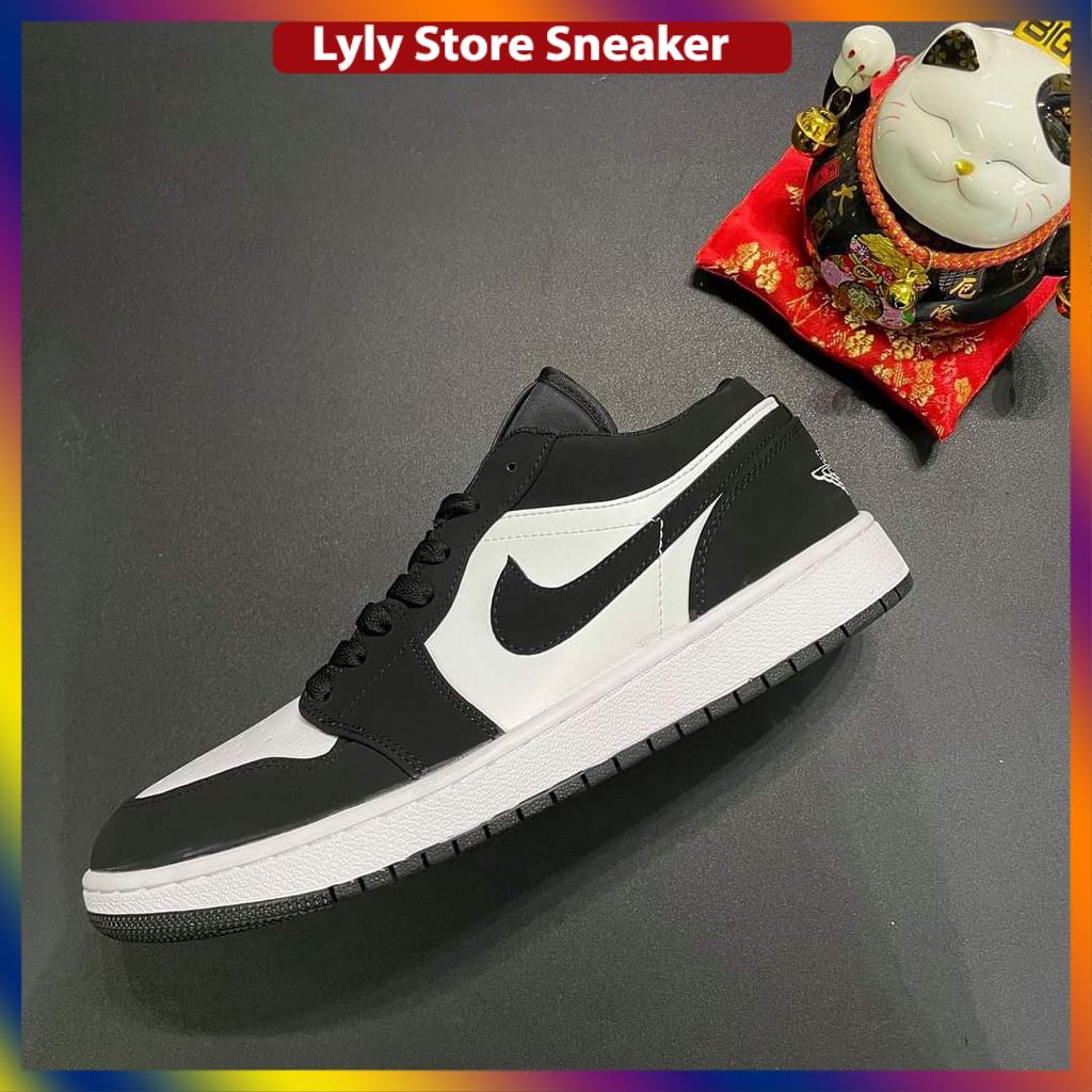 Giày thể thao sneaker🔥Air Jordan 1 Low JD1 thấp cổ đen đỏ full box bill - Nguyễn Tình sneaker