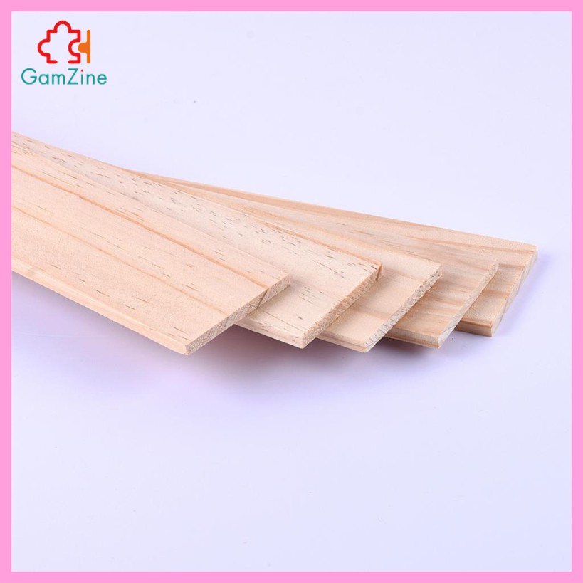 Bộ 5 Thanh Gỗ Thông Dùng Để Trang Trí Kích Thước 250x50 X 3 / 5 / 8mm