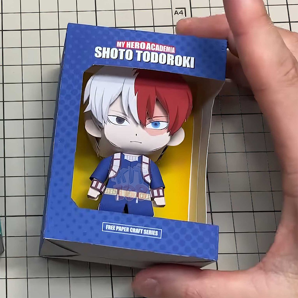 Mô hình giấy Anime Chibi Todoroki Shouto ver 2 – My Hero Academia