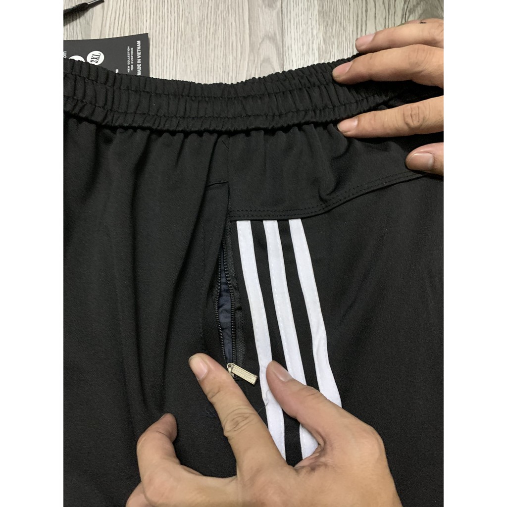 Quần thể thao nam 3 sọc, ống JOGGER, ống Xuông, Chất liệu Umi hàn cao cấp (Video) | BigBuy360 - bigbuy360.vn