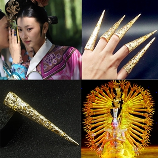 Set 5 nhẫn móng tay thiết kế tinh xảo