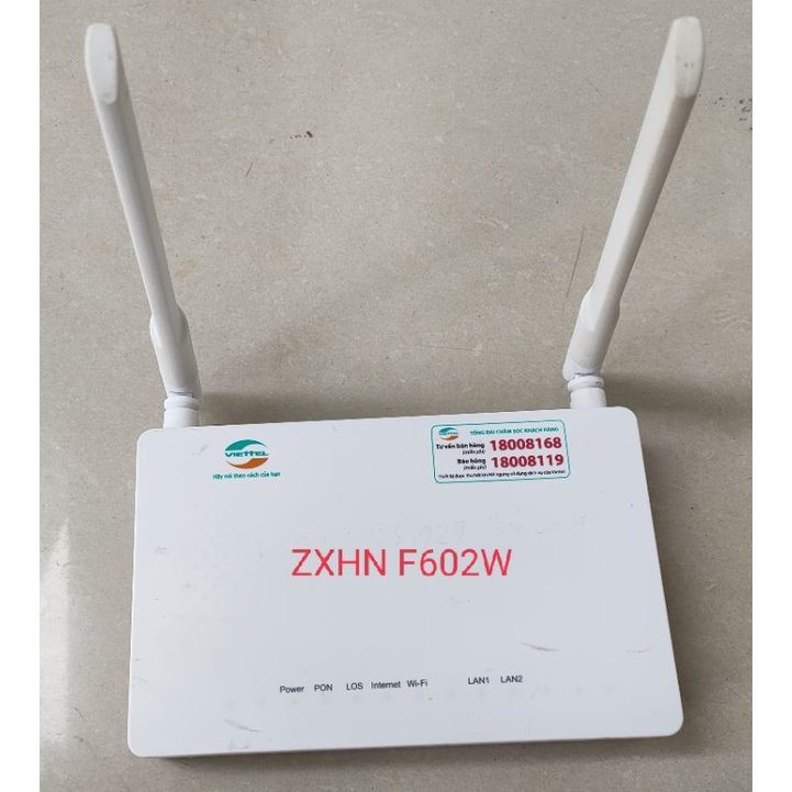 Bộ phát wifi  GPON Viettel ZTE - F602W Phát wifi tốc độ GPON dùng mở rộng wifi – giá rẻ
