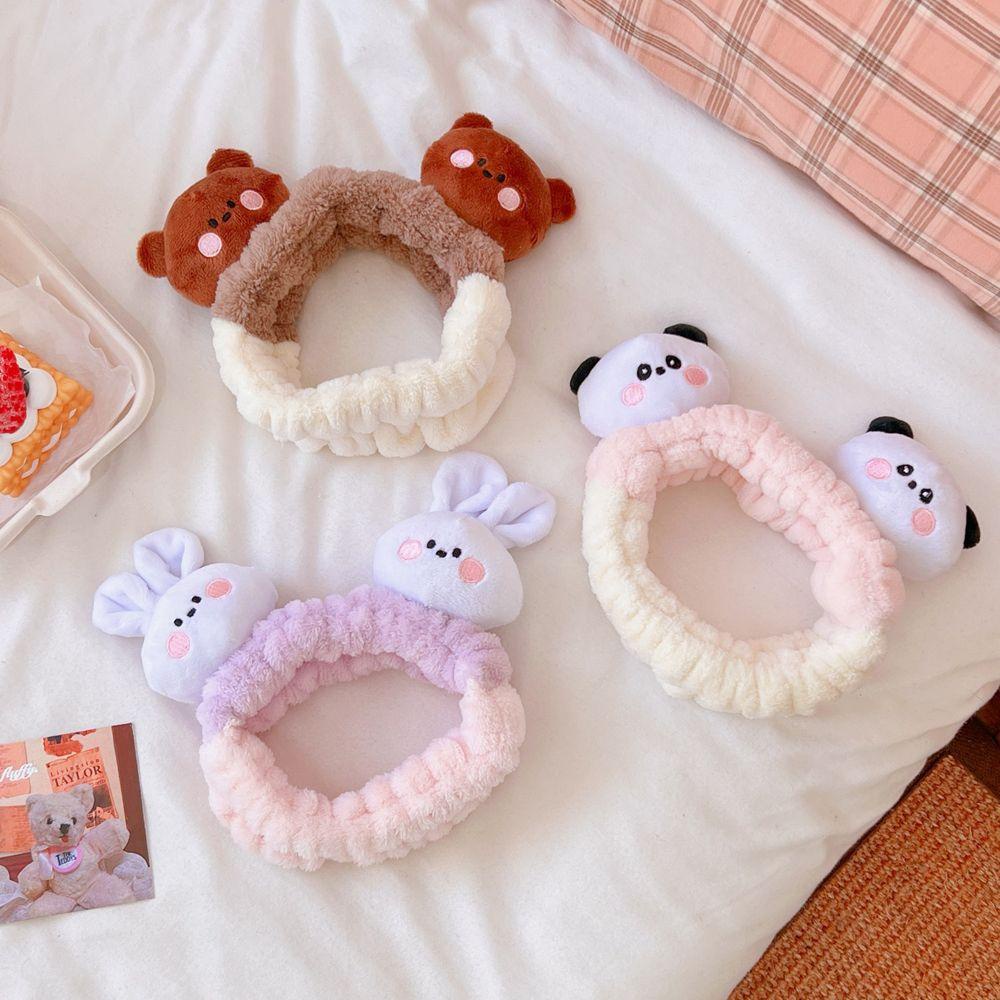 Băng Đô Cotton Họa Tiết Hoạt Hình Nhật Bản Đáng Yêu Dành Cho Nữ Rửa Mặt