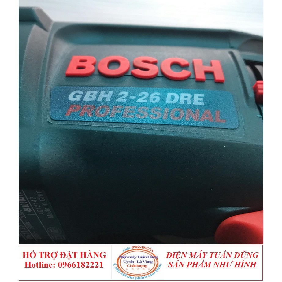 Máy khoan bê tông - bosch-2-26 TẶNG kèm 3 khoan 2 đục [CAM KẾT CHÍNH HÃNG]