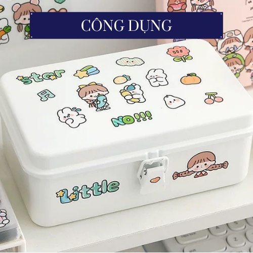 Combo 2 Tấm Sticker Cute Trang Trí Bình Nước Dễ Thương 8x8cm